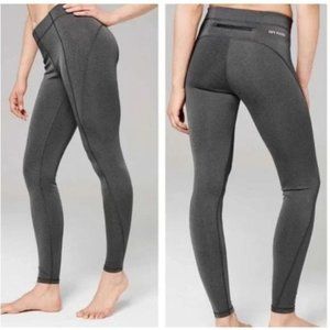 Ivy Park Womens M Gray High Rise Sculpted Full Len